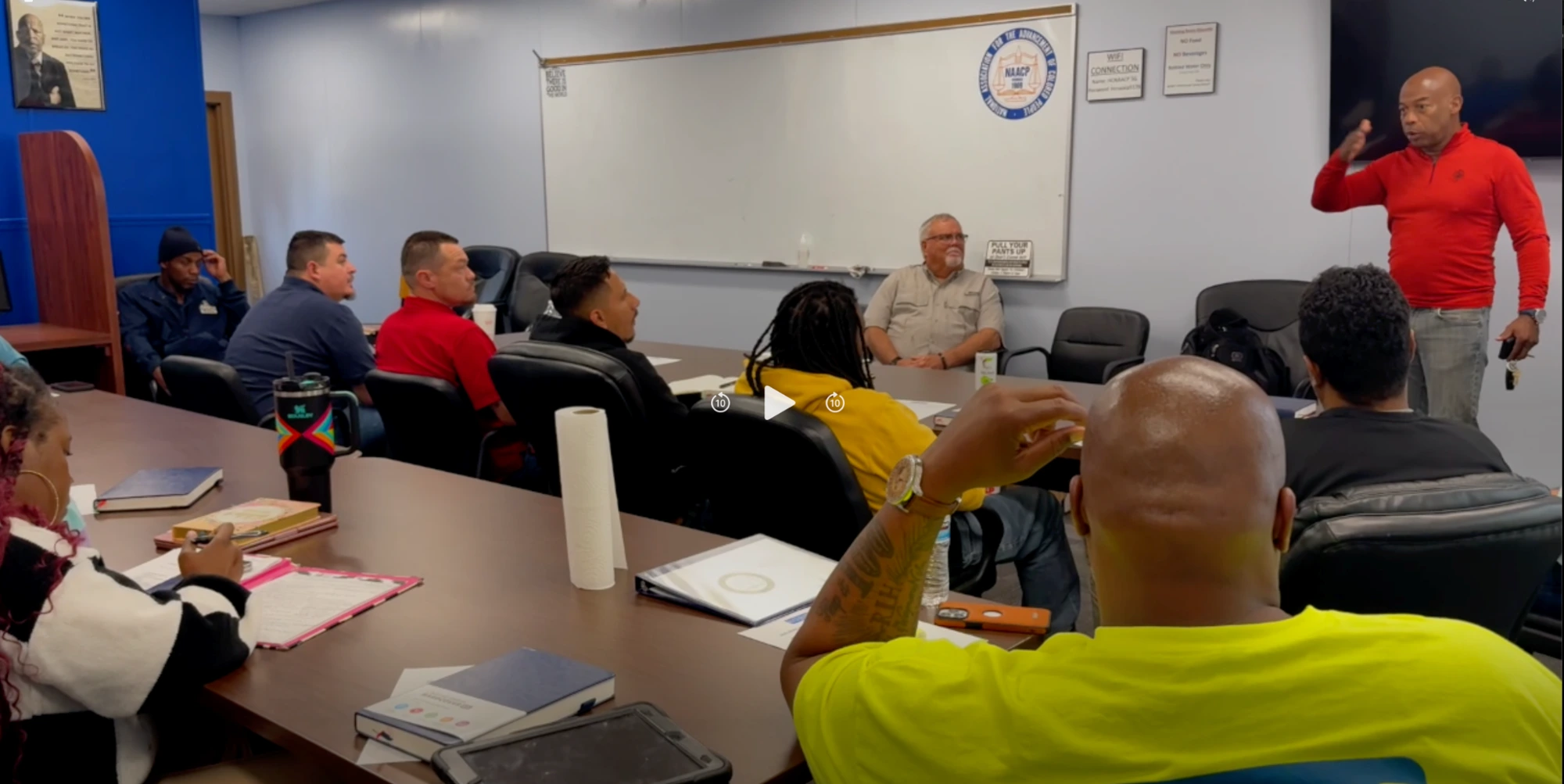 Instructor leading a Superintendent School classroom session